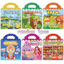 Multi-Scene & Multi-Theme Sticker Book Set - Reusable Bubble Stickers And Creative Jelly Stickers, Portable & Quiet Sticker Book - Multicolor - View 12