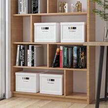 Collapsible Stackable Storage Bins With Lids, 2 - Pack, Plastic Storage Boxes Documents, Clothes, And Toys - Space - Saving Portable Organizer Home And Office, RTA - SBX200 - trắng - Xem 2