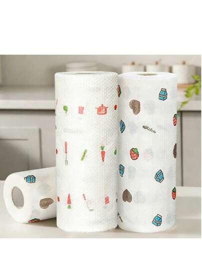 Thickened Disposable Slouchy Rags For Kitchen, Multi-Purpose Kitchen Paper Towels, Oil-Absorbing & Water-Absorbent, Disposable Foot Wipes