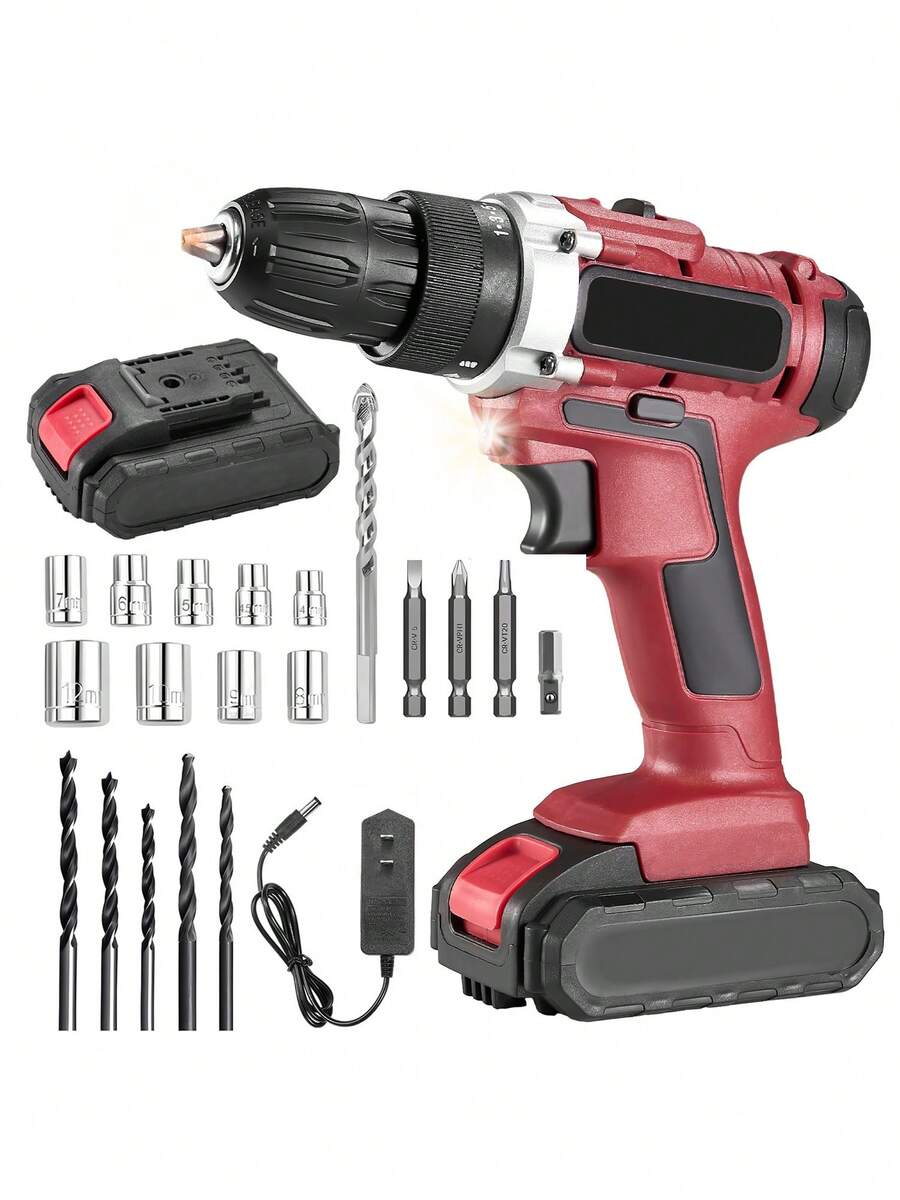 Cordless Drill Kit Electric Screwdriver Piercing Kit - View 1
