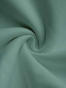 Adolescenti/Bambini: Felpa oversize, casual, versatile e ampia a maniche lunghe con stampe della scritta "Questo è il miglior fratello del mondo" e gesti del pollice in su su entrambi i lati. - Matcha verde - Visualizzare 5