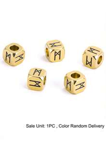 1pc Vinking Runes Signs Accessories Runic Alphabets Letters Sacred Symbol Bead For DIY Making Bracelet Necklace Jewelry H593