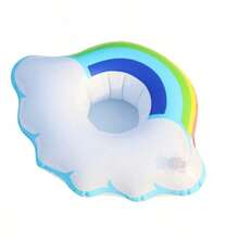 1 pieza Soporte inflable para bebidas, disponible en múltiples formas, adecuado para piscina, boda, despedida de soltero, fiesta en la piscina, vacaciones en la playa, agregando un toque divertido y de moda a tu fiesta en la piscina y viaje a la playa - Multicolor - Ver 11