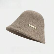 1pc Women's Casual Solid Color Bucket Hat, Versatile Knitted Bucket Hat, Suitable For Daily, Commuting, Outdoor Leisure, Home Leisure, Travel, Holiday Gifts, Versatile Outfit - Multicolor - View 7
