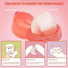 AMOS Peelerz Peach Gummy Candy 3oz Bag Peelable Fruit-Shaped Candy Fun Peeling Gummy Snack Made With Real Juice - 桃 - 查看 3