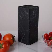 Universal Knife Block Holder Kitchen Knife Organizer Rack Knife Storage Stand - Black - View 2