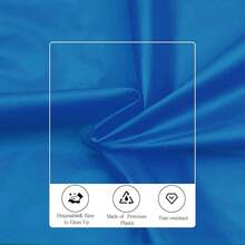 Royal Blue 6 Pack Plastic Table Cloth 84\, Disposable Round Tablecloth Table Cover, Plastic Tablecloths For Parties,Round,RoyalBlue - 皇家藍 - 查看 5