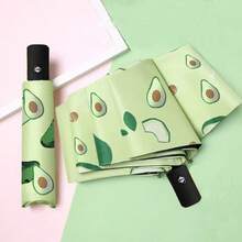 1pc Fruit Pattern Printed Foldable Umbrella With UV Protection, Lightweight For Commuting And Outdoor Use In Rain Or Shine,Spring Summer Picks,Brides Maid Gifts,Room,Bedroom Deccor,Bedroom Deccor,Beach,Travel,For Men,For Women,Vacation - Multicolor - View 18
