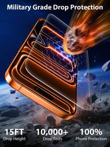 Bộ 2 miếng dán màn hình cường lực trong suốt + 1 nắp che bụi loa bằng kim loại, tương thích với iPhone 16/16 Pro/15/15 Pro Max/13/14 Pro Max/17/12/17/17 Air/17 Pro/17 Pro Max. Miếng dán màn hình cường lực trong suốt, món quà sinh nhật tuyệt vời cho gia đình và bạn bè, phụ kiện bảo vệ màn hình điện thoại thiết yếu, thích hợp sử dụng hàng ngày, văn phòng và nhà, chống nước, chống sốc, chống rơi, chống trầy xước. Phụ kiện bảo vệ màn hình thiết yếu, thích hợp sử dụng hàng ngày, văn phòng, nhà. Miếng dán màn hình điện thoại, phụ kiện điện thoại chống trầy xước. - Trong sáng - Xem 4