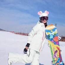 1 Pair Cute Motorcycle Helmet Cat Ears - Pink And Black, Multi-Color Plush Cat Ears With Adorable Bells And Bows, Detachable, Suitable For Motorcycle And Ski Helmets, Cute Riding Gear - Multicolor - View 7