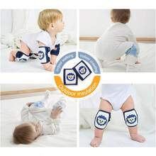 可爱婴儿爬行护膝，卡通防滑婴儿爬行/学步护膝 - 彩色 - 查看 6