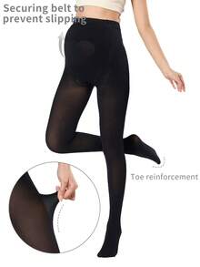 黑色孕妇打底裤，采用高弹面料，腰部可调节设计，贴身舒适，款式简约实用，适合日常孕妇穿着。 - 彩色 - 查看 3