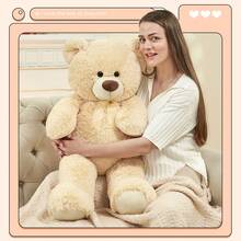 MorisMos Giant Teddy Bear Stuffed Animal 3 Ft, 36 In Large Teddy Bear For Baby Shower Decor, Soft Big Stuffed Animal Plush Toy For Kid Birthday Christmas Girlfriend Valentines Gift,Beige/Cream - vàng nhạt - Xem 5