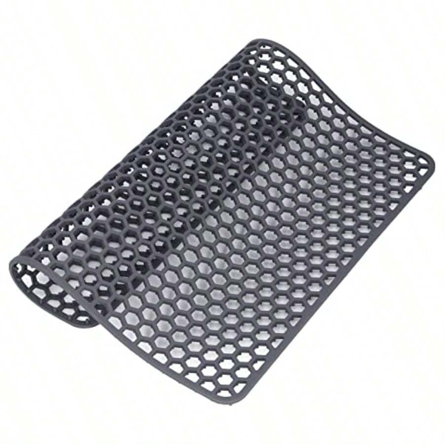 XISH Alfombrilla Para Fregadero Protector De Fregadero Para Secar Platos Alfombrilla De Silicona Para Fregadero Diseño De Rejilla Almohadilla De Protección Antideslizante Para Cocina Familiar - como en la foto - Ver 1