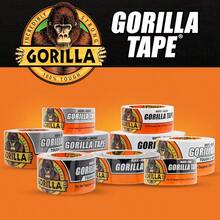 Gorilla Tape Tough and Wide cinta blanca 2.9 x 25 yardas paquete de 1 Resistente y resistente a la intemperie para interiores o exteriores - Blanco - Ver 4