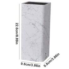 Universal Knife Block Holder Kitchen Knife Organizer Rack Knife Storage Stand - White - View 2