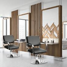 Hydraulischer Friseurstuhl, Salonstuhl für Friseure, strapazierfähiger Stylingstuhl mit Höhenverstellung, Shampoo-Stuhl für Schönheitssalons - Schwarz - Übersicht 4