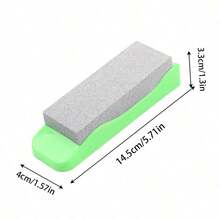 1pc Small Household Kitchen Knife Sharpener, High Hardness Sharpening Stone, Suitable For Cutting Kitchen Knives, Capable Of Fine And Coarse Grinding, Practical Non-Slip Base, Multi-Functional Rapid Knife Sharpener - Multicolor - View 4