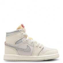 Toddler's Jordan 1 Retro High OG Sail/University Red-Pale Ivory (IH4282 100) - 白色 - 查看 3