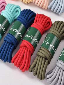 Dây dù bện polyester 8mm - Dài 5m/20ft, nhiều màu sắc, thích hợp làm dây dắt thú cưng, túi DIY, móc khóa và các dự án ngoài trời - Bền, bề mặt mịn, màu sắc pha trộn rực rỡ, vật liệu thủ công, làm móc khóa, dây trang trí. - Nhiều màu - Xem 6