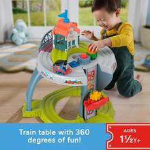 Thomas and Friends - Mesa de Juguete para niños pequeños con Pista apilamiento de Carga y Actividades motoras Finas para niños a Partir de 18 MesesToque real, tren genial - Multicolor - Ver 3