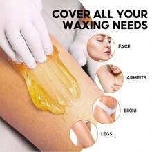 50g Natural Lemon Depilatory Wax, Suitable For Body, Underarm, Thigh And Arm Hair Removal, Gentle And Non-Irritating, Specially Designed For Sensitive Skin, Cleanly And Gently Removes Hair. - Multicolor - View 2