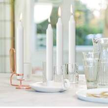 4/8/10/16 Pcs Taper Candles Alternative Imagination White Chime Candles - Dripless Long Burning Ritual Candles For Meditation, Spell Work, Cleansing, Peace & Home Decor- Bulk White Candles For Memorial, Congregational, Wedding, Communion, Baptism & Christmas Ceremonies, Ramadan - Multicolor - View 2