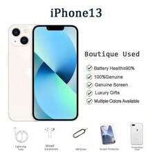 Apple 二手苹果 iPhone 13，128GB/256GB，A+ 级，95% 新，适合日常多任务处理、摄影爱好者、学生——是学习、娱乐、高清摄影和流畅办公的理想之选。 - 星光色 - 查看 2