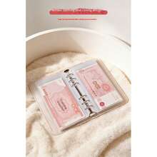 A6 Luxury Fabric Notebook | Detachable Booklet For Receipt Organization | Personal Management Tool | Budgeting & Planning Gift | Desktop Organizer Decor - Multicolor - View 7