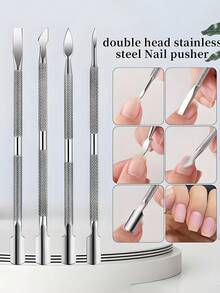 Dead Skin Push Knife, Pointed-Edge Spoon-Shaped Double-Head Dead Skin Remover And Cleaner, Nail And Pedicure Care Tool, Used For Dead Skin Removal And Nail Care - Multicolor - View 5