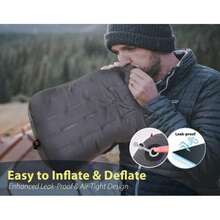 TREKOLOGY Almohada Inflable Aluft Pro, Cojín Portátil para Acampar y Mochileros, Almohada Compacta para Camping, Playa y Viajes - / - Ver 4