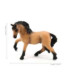 逼真野生动物模型套装，包括马、白马、赛马、骑师、马术、名马模型，适用于农场娃娃屋、微缩景观装饰 - 馬 - 查看 7