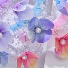 多色LED花冠头饰，发光花朵头箍，适合婚礼、节日、圣诞节、新年派对、母亲节、毕业典礼等场合。