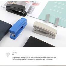 1 Box Of 1000pcs Metal Staples, 24/6 Size, Random Packaging, Heavy Duty 24/6 Type Staples Suitable For Back To School, School Opening Season And School Supplies - Silver - View 8