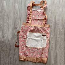 1PC Floral Princess Apron With Wiping Pockets, Suitable For Cleaning The Kitchen, Living Room And Bathroom, Suitable For All Seasons, Floral Pattern Apron, Kitchen Home, Personalized Design Waiter Work Apron, Hollow Back Suitable For Multiple Scenes, A Great Gift For Girlfriend, Family, Friends - Multicolor - View 13