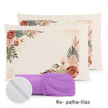 Luxury 3-Piece Sheet Set, 400 Thread Count, Double Bed, 400 Thread Count Micropercal - Foliage - Floral - RS 稻草 - 紅色 - 查看 2