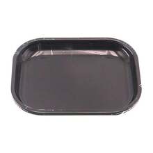 1Pc Metal Cigarette Rolling Tray |   For Tobacco Storage & Organization, Smoking Accessories Organizer |   Durable Iron Construction, Easy To Clean |   Ideal For Hand - Rolling & Pipe Smoking, Great Gift For Smokers - 純黑 - 查看 11