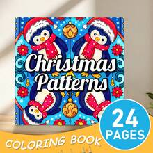 GDTME 1 Piece Simple Art Coloring Book, 7.87 X 7.87 Inches, 24 Pages, Vibrant Pink Truck With Heart Design, Suitable For Parent-Child Interaction And Relaxation, Bold And Minimalist Style, Car Coloring Book - Christmas Mandala - View 18