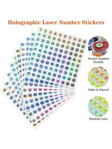 1-500 Pcs Sticker Labels, For Nail Polish, Gel Nail Polish Marking, Manicure Tools Office Organization, Adhesive Labels Nails Nail Supplies - Multicolor - View 3