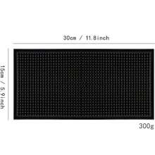 Alfombrilla Rectangular de PVC para Barra, Alfombrilla PVC Alfombrilla para Barra Antideslizante Impermeable Acolchada Alfombrillas de Goma Barra de Servicio de Barras, Negro 30x15cm,36637300 - Multicolor - Ver 5