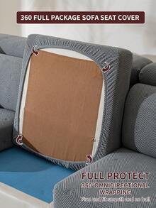 1 tấm bọc ghế sofa Sherpa dày dặn, co giãn, thoải mái, chống trượt, phủ kín toàn bộ ghế sofa, phù hợp cho mọi mùa, chất liệu vải dày dặn, có thể giặt máy, chống bụi, thân thiện với thú cưng, trang trí cho phòng ngủ, văn phòng, phòng khách, phù hợp với ghế sofa góc và ghế sofa hình chữ L. - Màu xám đen - Xem 9