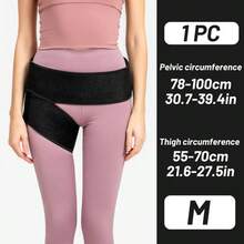 1 pieza Cinturón de soporte de cadera - Estabilidad y soporte de muslo y cadera - Soporte ajustable para la articulación de la cadera para hombres y mujeres en el gimnasio, ejercicio, acondicionamiento físico y deporte - Ideal para lesiones de muslo, cadera, ingle y estabilización muscular - Cinturón de soporte de cadera 2011# - Ver 14