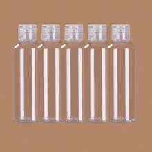 透明可再填充瓶，50ml/100ml 大容量按压瓶，带蝴蝶盖，不泄漏，1/3/5/10 件便捷套装，PET 化妆品翻盖小瓶，可重复使用的美容收纳工具，适合旅行、节日、男女、礼物 - 無色 - 查看 11