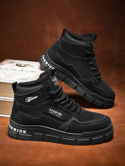 Botas Vaqueras de Hombre Altas, Botas de Senderismo para Hombre, Botas de Punta Redonda para Hombre Altas - Botas de Hombre y Zapatos para Hombre con Suela Antideslizante Ligera y Cómoda: Cosida a la Parte Superior para Mayor Durabilidad que Previene el Desgaste Prematuro, Estilo Casual Ideal para Actividades al Aire Libre (Senderismo, Camping, Paseos al Aire Libre), Diseño que Se Adapta a Diferentes Terrenos (Montañas, Camino de Tierra, Superficies Mojadas) - También Disponibles en Opciones de Botas para Mujer y Tenis para Mujer para Actividades Outdoor y Uso Cotidiano  Deportivo    Bucle de gancho    Casa