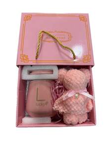 幸运熊咖啡礼盒套装 - 350毫升陶瓷马克杯和毛绒熊毛巾，圣诞节/情人节礼物（送给妻子、姐妹、同事） - 包含精美礼盒，独特有趣，也是很棒的开学礼物 - 彩色 - 查看 11