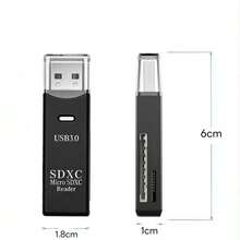 1 USB 3.0 2-In-1 Card Reader For SD/TF Cards- High Speed Memory Card Adapter (Compact & Portable) - 彩色 - 查看 5