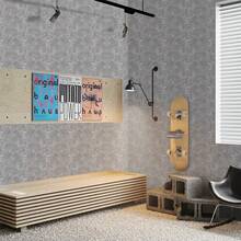 1 Roll Of Charcoal Grey Self-Adhesive Wallpaper, Minimalist Plain PVC Wallpaper, Industrial Concrete Effect Wallcovering, Suitable For Office, Living Room, Bedroom And Dining Room Wall Decoration, Minimalist Vintage Aesthetic Wallpaper - Multicolor - View 6