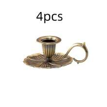 1 Set Bougeoir en métal mat, style vintage, convient pour la table basse, la salle à manger, la chambre à coucher, la décoration de la maison, le mariage, la table à manger et plus encore - Multicolore - Voir 17