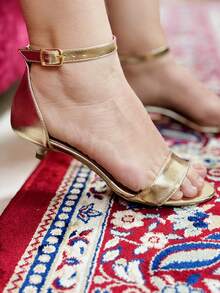 MF Sandal | 2cm Heel | Premium Vegan | Comfort Insole | True To Size - 金色 - 查看 3