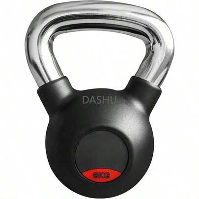 con Rubber Kettlebell en KG con Mango Cromado